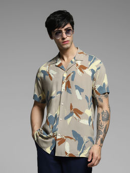 Jack & Jones - Comfort Fit Beige Shirt