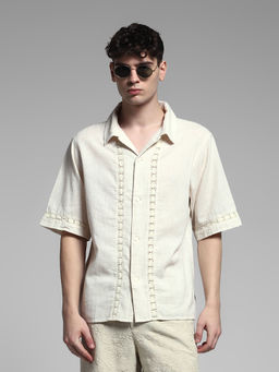 Jack & Jones - Beige Oversized Fit Shirt