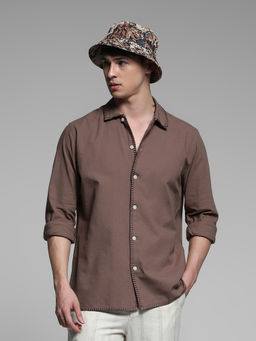 Jack & Jones - Regular Fit Brown Shirt
