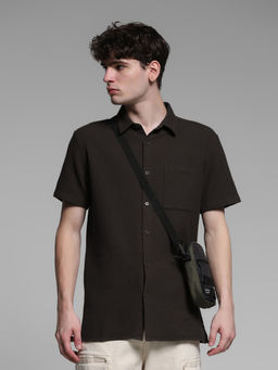 Jack & Jones - Brown Regular Fit Shirt