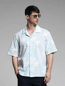 Jack & Jones - Oversized Fit Blue Shirt