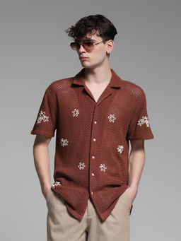 Jack & Jones - Brown Comfort Fit Shirt