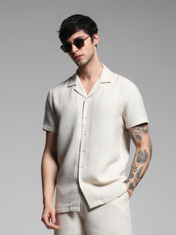 Jack & Jones - Beige Comfort Fit Shirt
