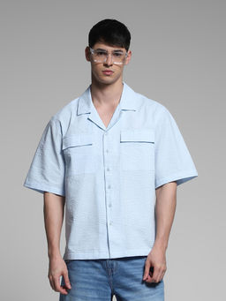 Jack & Jones - Oversized Fit Blue Shirt