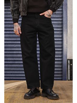 Snitch - Grind Black Denim Baggy Fit Casual Jeans for Men