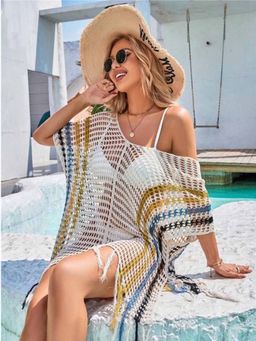 Addery - White Handmade Crotchet Mermaid Sarong