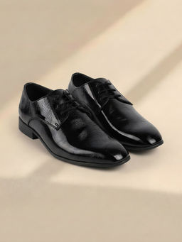 Metro - Men Black Formal Derbies