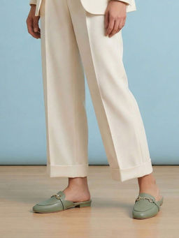 Mochi - Women Green Casual - Mules
