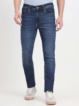 JadeBlue - Men Demin Blue Solid Slim Fit Jeans