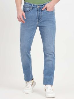 JadeBlue - Men Rivera Blue Solid Slim Fit Jeans
