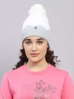 Monte Carlo - Winter Womens Solid Grey Beanie