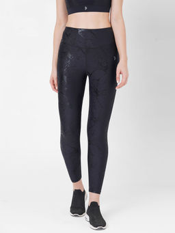 BODD ACTIVE - All Black Marble Leggings