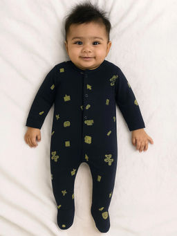 Somersault - Game Over Cotton Sleepsuit with Mittens (Set of 2)