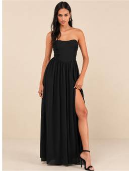 Berrylush - Women Black Solid/Plain Polyester Dress