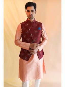 KISAH - Men Maroon Nehru Jacket