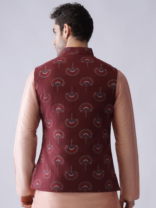 Buy KISAH Men Multi Nehru Jacket Online