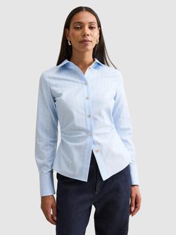 Forever New - Blue Stripes Regular Shirt