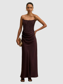 Forever New - Ivy Petite Lace Corset Maxi Dress