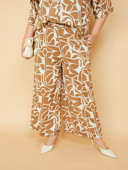 max - Women Printed Beige Resort Pant