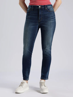 Tommy Hilfiger - Mid-Wash Skinny Fit Mid Rise Jeans