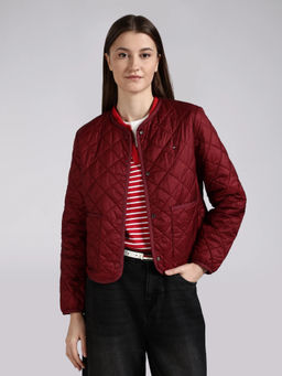 Tommy Hilfiger - Regular Fit Nylon Round Neck Quilted Jacket