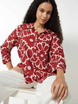 max - Women Printed Shirt-Style Shirt