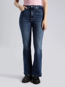 Tommy Hilfiger - Mid-Wash Flared Fit High Rise Jeans