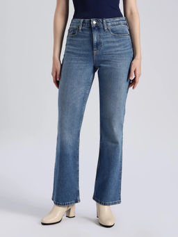 Tommy Hilfiger - Mid-Wash Flared Fit High Rise Jeans