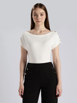 Tommy Hilfiger - Solid Regular Fit Cotton White T-Shirt