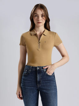 Tommy Hilfiger - Solid Slim Fit Cotton Polo T-Shirt