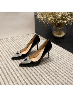 OZZARO - Women Dark Diva Black Pumps