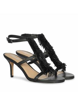 Saint G - Saintg Womens Black Leather Stilettos Heels