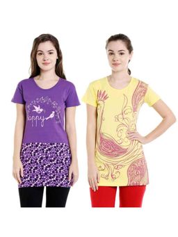 Bodycare - Bodyactive Pack Of 2 Women'S Tshirt - Multi-Color