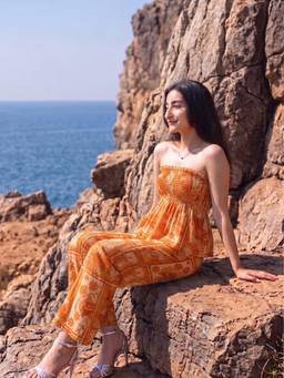 AOBA - Orange Amber Coast Printed Co-Ord Set