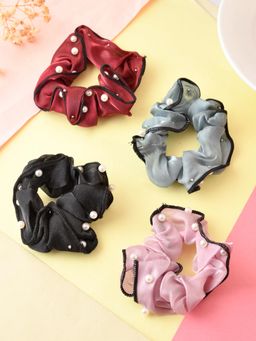 Silvermerc Designs - Set Of 4 Pearl Hair Scrunchies