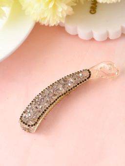 Silvermerc Designs - Crystal Banana Hair Claw