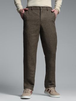 Jack & Jones - Solid Dark Earth Brown Mens Trousers