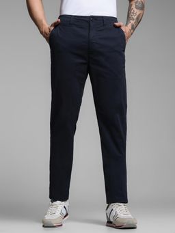 Jack & Jones - Solid Navy Blue Blazer Mens Chinos