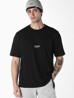 Jack & Jones - Printed Jet Black Mens T-shirt