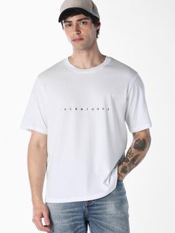 Jack & Jones - Printed Optic White Mens T-shirt