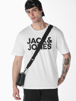 Jack & Jones - Printed Optic White Mens T-shirt