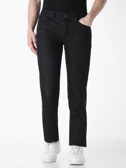 Jack & Jones - Solid Black Denim Mens Jeans