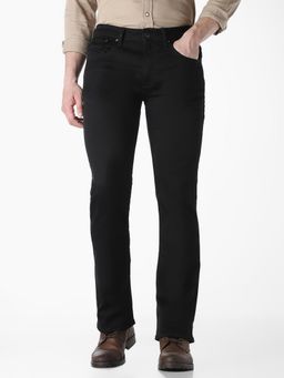 Jack & Jones - Solid Black Denim Mens Jeans