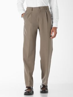 Jack & Jones - Men Dark Beige 4 Pocket Loose Fit Trouser