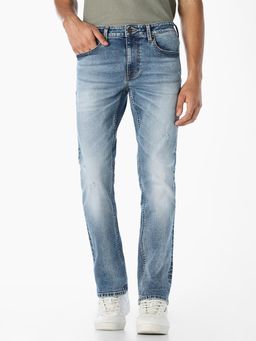 Jack & Jones - Men Light Blue Regular Fit Jeans