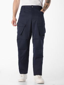 Jack & Jones - Men Navy Blue Cargo Pant