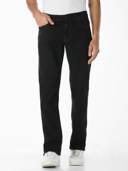 Jack & Jones - Men Black Low Rise Clark Regular Fit Jeans