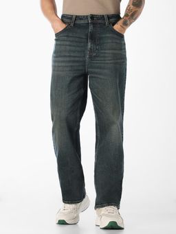 Jack & Jones - Men Washed Dario Loose Fit Jeans - Blue