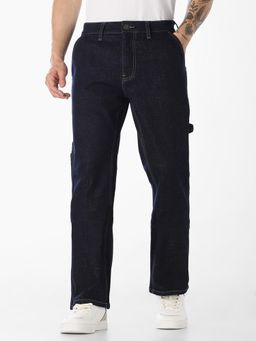Jack & Jones - Men Dark Blue Cliff Straight Jeans