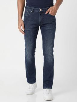 Jack & Jones - Men Dark Blue Clark Regular Fit Jeans